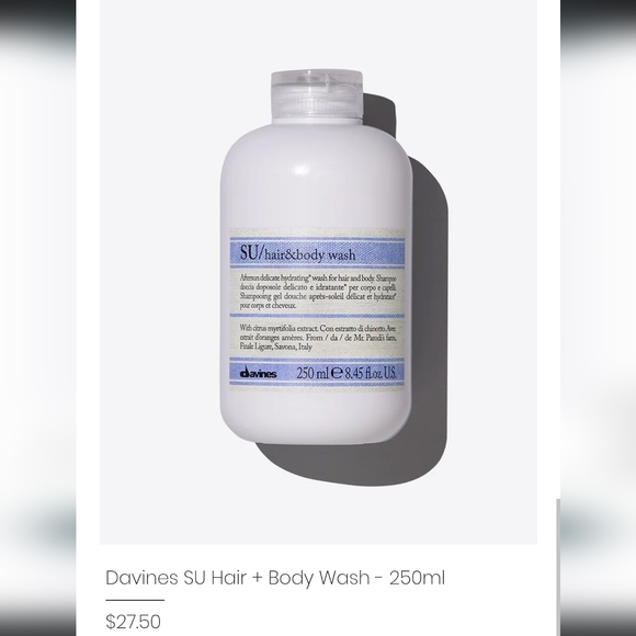 Davines SU Hair and Body Wash Bar and Holder - Picture 3 of 4